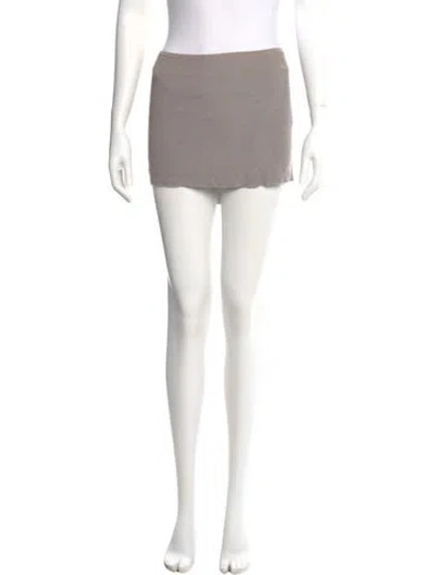 Pre-owned Tank Air Silk Mini Skirt In Neutral