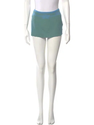 Pre-owned Tank Air Silk Mini Skirt In Neutral