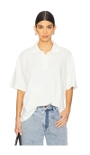 Tanner Fletcher Cletus Lace Trim Polo In White