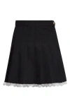 Tanner Fletcher Gender Inclusive Ace Lace Trim Miniskirt In Black