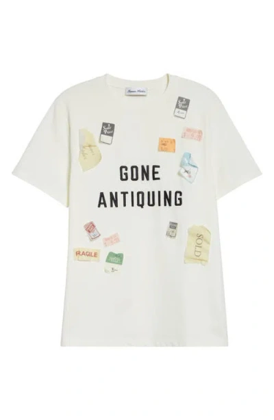 Tanner Fletcher Gender Inclusive Gone Antiquing Appliqué T-shirt In White