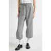 Tanner Fletcher Gender Inclusive Kennedy Ruffle Waistband Gingham Joggers In Black