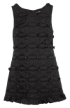 Tanner Fletcher Gender Inclusive Pippin Rosette Quilted Minidress In Black