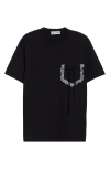 Tanner Fletcher Gender Inclusive Stuart Lace Pocket T-shirt In Black