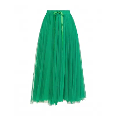 Tantra Spain Sl Women's A-line Tulle Skirt With Elastic Waistband  Green