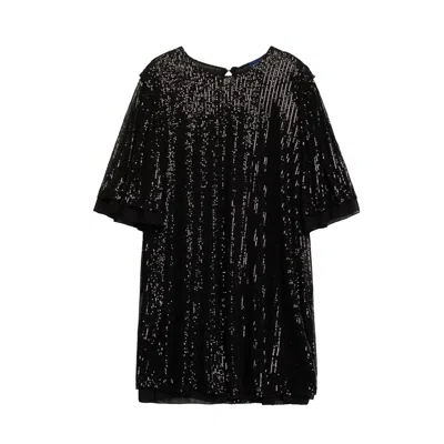 Tantra Spain Sl Women's Black Oversize Dress With Sequins