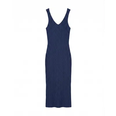 Tantra Spain Sl Women's Blue Strap Knit Dress Navy