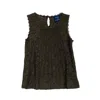 Tantra Spain Sl Women's Green Sleeveless Lace Top Kakhi