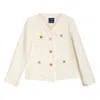 Tantra Spain Sl Women's Neutrals Tweed Jacket With Front Pockets