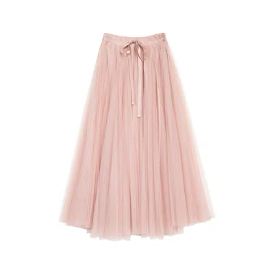 Tantra Spain Sl Women's Pink / Purple A-line Tulle Skirt With Elastic Waistband Pink In Multi