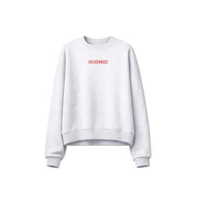 Tantra Spain Sl Women's Sweatshirt With Iconic Fluorescent Text On The Front And Back Grey In Gray