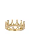 Tanya Farah 18k Yellow Gold Etruscan Crown Ring In Gold