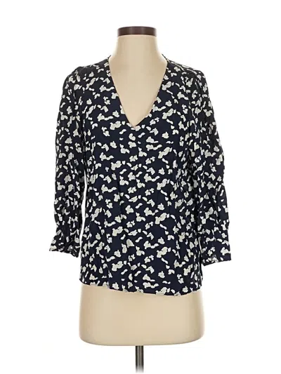 Pre-owned Tanya Taylor 3/4 Sleeve Blouse In Blue