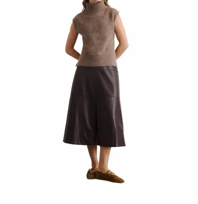 Tanya Taylor Aaron Sweater Vest In Walnut In Brown