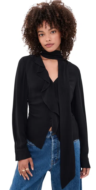 Tanya Taylor Amelia Top Black