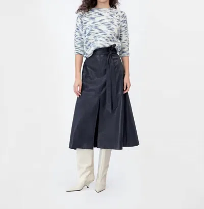 Tanya Taylor Annette Sweater In Cream/bluebird Multi