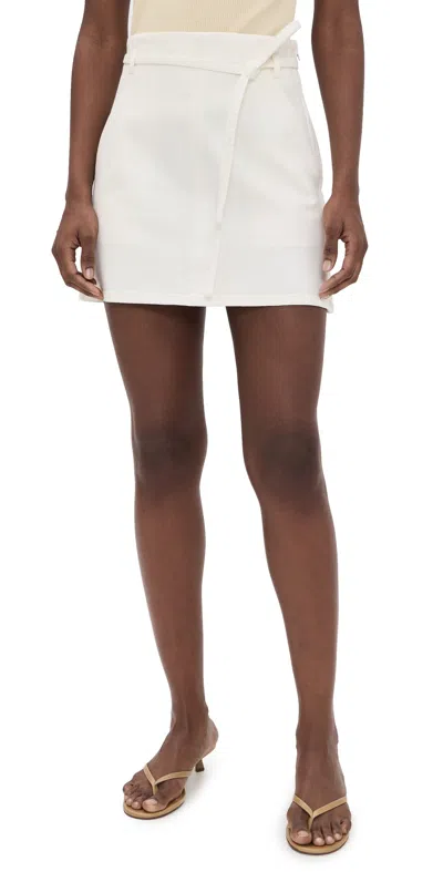 Tanya Taylor Annika Skirt Chalk In White