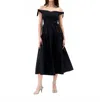 Tanya Taylor Ashland Sweetheart Neckline Dress In Black In Black