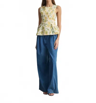 Tanya Taylor Astrid Top In Butter Multi
