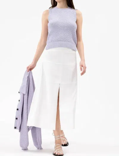 Tanya Taylor Avril Knit Top In Lilac