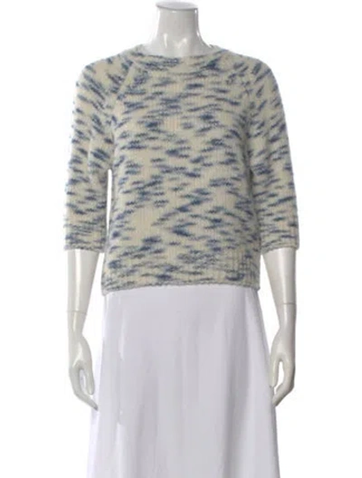 Pre-owned Tanya Taylor Baby Alpaca Printed Sweater In Multi