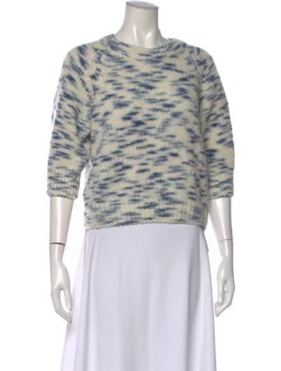 Pre-owned Tanya Taylor Baby Alpaca Printed Sweater In Multi