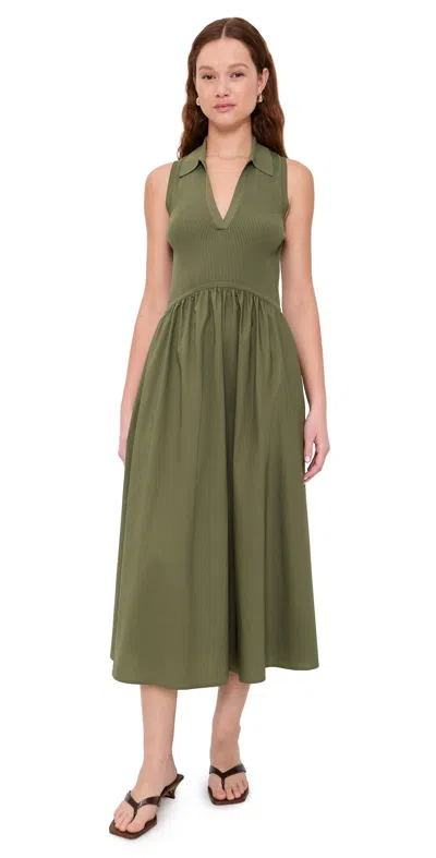 Tanya Taylor Bess Dress Fern In Green