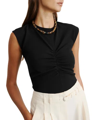 Tanya Taylor Betty Top In Black