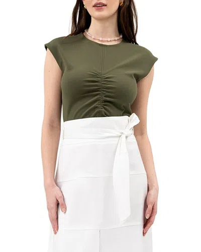 Tanya Taylor Betty Top In Green