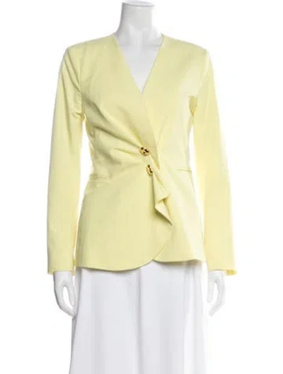 Pre-owned Tanya Taylor Blazer In Yellow