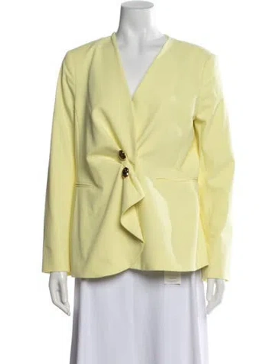 Pre-owned Tanya Taylor Blazer In Yellow