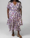 Tanya Taylor Brittany Dress In Painterly Ikat Print In Multi