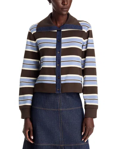 TANYA TAYLOR BRONWYN BUTTON UP JACKET