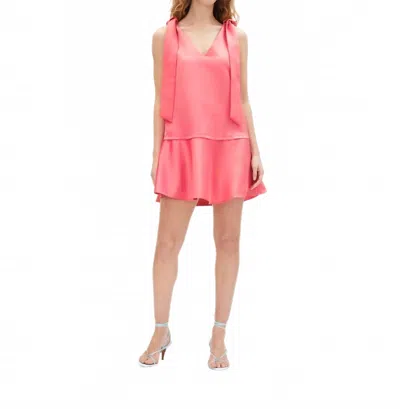 Tanya Taylor Brooke Dress In Watermelon In Pink