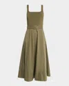 Tanya Taylor Carmen A-line Midi Combo Dress