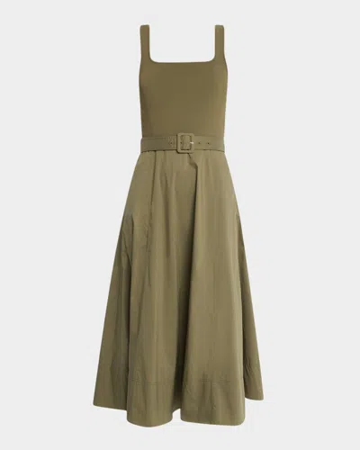Tanya Taylor Carmen A-line Midi Combo Dress