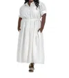 Tanya Taylor Carrington Dress - Plus In Cool White In White