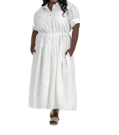 Tanya Taylor Carrington Dress - Plus In Cool White