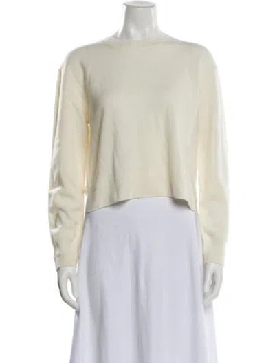 Pre-owned Tanya Taylor Cashmere Bateau Neckline Sweater W/ Tags In Neutral