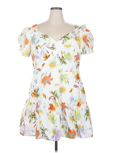 Pre-owned Tanya Taylor Casual Dress In White