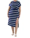 Tanya Taylor Charlie Dress - Plus In Navy In Blue