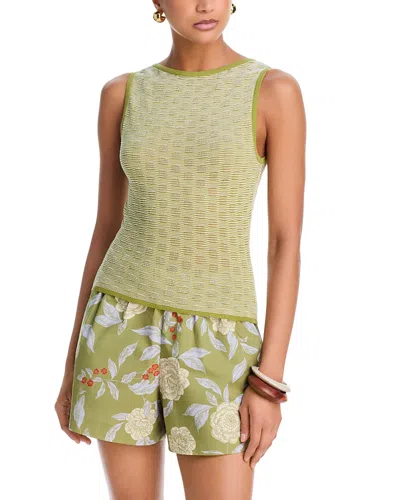 Tanya Taylor Charlisa Textured Top In Multi