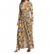 Tanya Taylor Ciara Maxi Dress In Turmeric In Multi