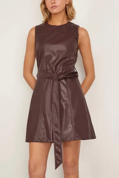 Tanya Taylor Claudia Dress In Oxblood In Brown