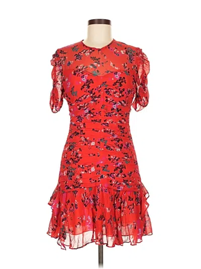 Pre-owned Tanya Taylor Cocktail Dress In Red