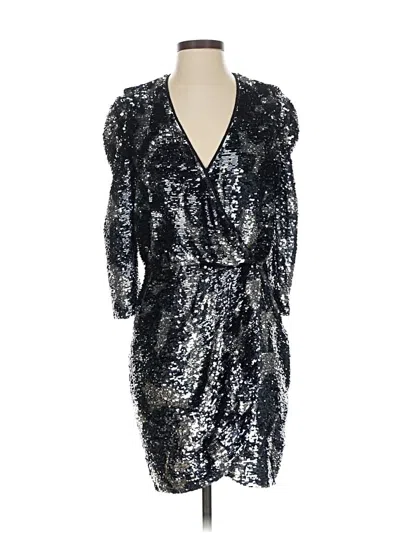Pre-owned Tanya Taylor Cocktail Dress In Silver
