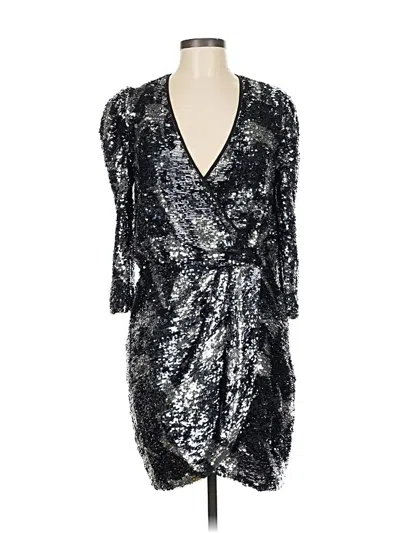 Pre-owned Tanya Taylor Cocktail Dress In Silver