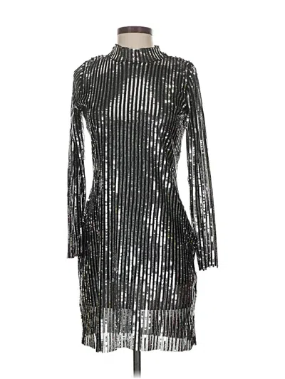 Pre-owned Tanya Taylor Cocktail Dress In Silver