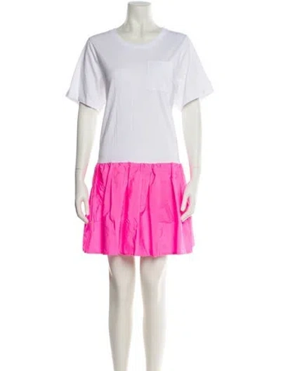 Pre-owned Tanya Taylor Colorblock Pattern Mini Dress W/ Tags In Multi