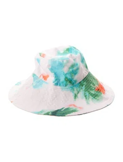 Pre-owned Tanya Taylor Cotton Sun Hat In Purple